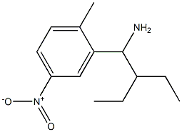 2-(1-amino-2-ethylbutyl)-1-methyl-4-nitrobenzene 结构式