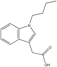 2-(1-butyl-1H-indol-3-yl)acetic acid 结构式