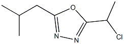 2-(1-chloroethyl)-5-isobutyl-1,3,4-oxadiazole 结构式