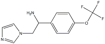 2-(1H-imidazol-1-yl)-1-[4-(trifluoromethoxy)phenyl]ethan-1-amine 结构式