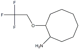 2-(2,2,2-trifluoroethoxy)cyclooctanamine 结构式