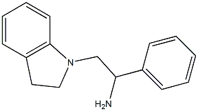 2-(2,3-dihydro-1H-indol-1-yl)-1-phenylethanamine 结构式