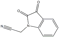 2-(2,3-dioxo-2,3-dihydro-1H-indol-1-yl)acetonitrile 结构式