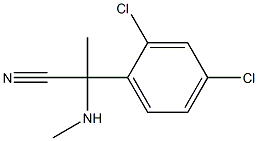 2-(2,4-dichlorophenyl)-2-(methylamino)propanenitrile 结构式