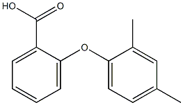 2-(2,4-dimethylphenoxy)benzoic acid 结构式