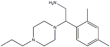 2-(2,4-dimethylphenyl)-2-(4-propylpiperazin-1-yl)ethanamine 结构式