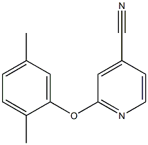 2-(2,5-dimethylphenoxy)isonicotinonitrile 结构式