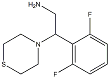 2-(2,6-difluorophenyl)-2-(thiomorpholin-4-yl)ethan-1-amine 结构式