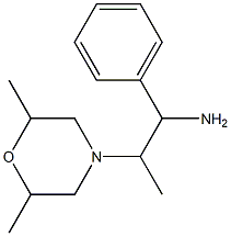 2-(2,6-dimethylmorpholin-4-yl)-1-phenylpropan-1-amine 结构式