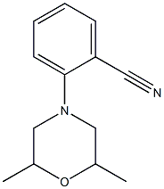 2-(2,6-dimethylmorpholin-4-yl)benzonitrile 结构式