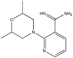 2-(2,6-dimethylmorpholin-4-yl)pyridine-3-carboximidamide 结构式