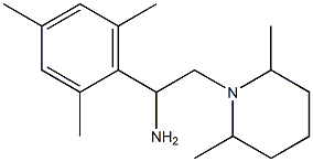 2-(2,6-dimethylpiperidin-1-yl)-1-(2,4,6-trimethylphenyl)ethan-1-amine 结构式