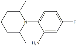 2-(2,6-dimethylpiperidin-1-yl)-5-fluoroaniline 结构式