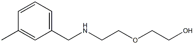 2-(2-{[(3-methylphenyl)methyl]amino}ethoxy)ethan-1-ol 结构式