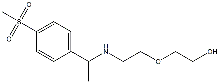 2-(2-{[1-(4-methanesulfonylphenyl)ethyl]amino}ethoxy)ethan-1-ol 结构式