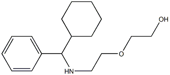 2-(2-{[cyclohexyl(phenyl)methyl]amino}ethoxy)ethan-1-ol 结构式