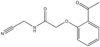2-(2-acetylphenoxy)-N-(cyanomethyl)acetamide 结构式
