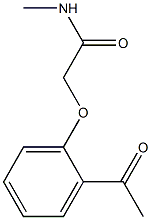 2-(2-acetylphenoxy)-N-methylacetamide 结构式