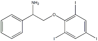 2-(2-amino-2-phenylethoxy)-1,3,5-triiodobenzene 结构式