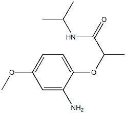 2-(2-amino-4-methoxyphenoxy)-N-(propan-2-yl)propanamide 结构式