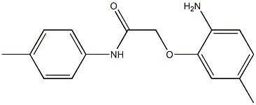 2-(2-amino-5-methylphenoxy)-N-(4-methylphenyl)acetamide 结构式