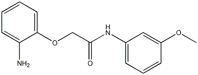 2-(2-aminophenoxy)-N-(3-methoxyphenyl)acetamide 结构式