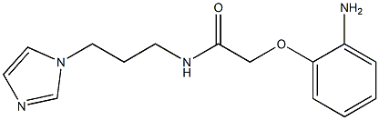 2-(2-aminophenoxy)-N-[3-(1H-imidazol-1-yl)propyl]acetamide 结构式