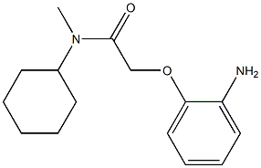 2-(2-aminophenoxy)-N-cyclohexyl-N-methylacetamide 结构式