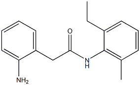 2-(2-aminophenyl)-N-(2-ethyl-6-methylphenyl)acetamide 结构式