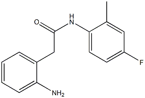 2-(2-aminophenyl)-N-(4-fluoro-2-methylphenyl)acetamide 结构式