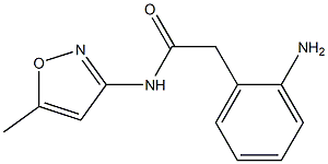 2-(2-aminophenyl)-N-(5-methylisoxazol-3-yl)acetamide 结构式