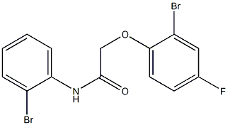 2-(2-bromo-4-fluorophenoxy)-N-(2-bromophenyl)acetamide 结构式