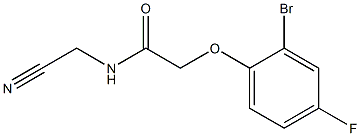 2-(2-bromo-4-fluorophenoxy)-N-(cyanomethyl)acetamide 结构式