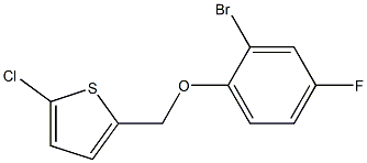 2-(2-bromo-4-fluorophenoxymethyl)-5-chlorothiophene 结构式