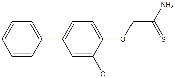 2-(2-chloro-4-phenylphenoxy)ethanethioamide 结构式