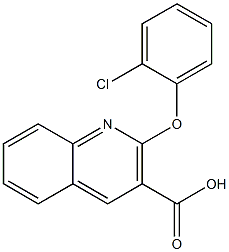 2-(2-chlorophenoxy)quinoline-3-carboxylic acid 结构式