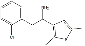 2-(2-chlorophenyl)-1-(2,5-dimethylthiophen-3-yl)ethan-1-amine 结构式