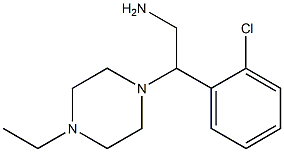 2-(2-chlorophenyl)-2-(4-ethylpiperazin-1-yl)ethanamine 结构式