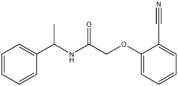 2-(2-cyanophenoxy)-N-(1-phenylethyl)acetamide 结构式