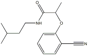 2-(2-cyanophenoxy)-N-(3-methylbutyl)propanamide 结构式