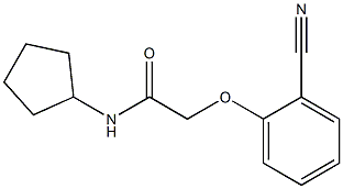 2-(2-cyanophenoxy)-N-cyclopentylacetamide 结构式