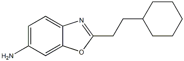 2-(2-cyclohexylethyl)-1,3-benzoxazol-6-amine 结构式