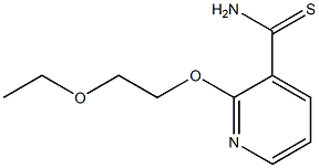 2-(2-ethoxyethoxy)pyridine-3-carbothioamide 结构式