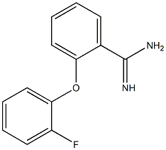 2-(2-fluorophenoxy)benzene-1-carboximidamide 结构式