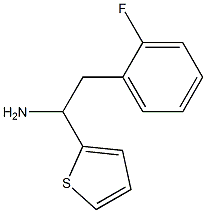 2-(2-fluorophenyl)-1-(thiophen-2-yl)ethan-1-amine 结构式