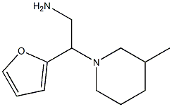2-(2-furyl)-2-(3-methylpiperidin-1-yl)ethanamine 结构式