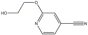 2-(2-hydroxyethoxy)pyridine-4-carbonitrile 结构式