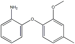 2-(2-methoxy-4-methylphenoxy)aniline 结构式