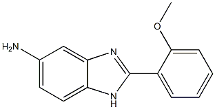 2-(2-methoxyphenyl)-1H-benzimidazol-5-amine 结构式