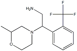 2-(2-methylmorpholin-4-yl)-2-[2-(trifluoromethyl)phenyl]ethanamine 结构式